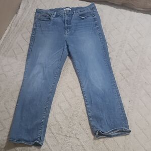 Good American High Rise Skinny Jeans Medium‎ Wash Size 6